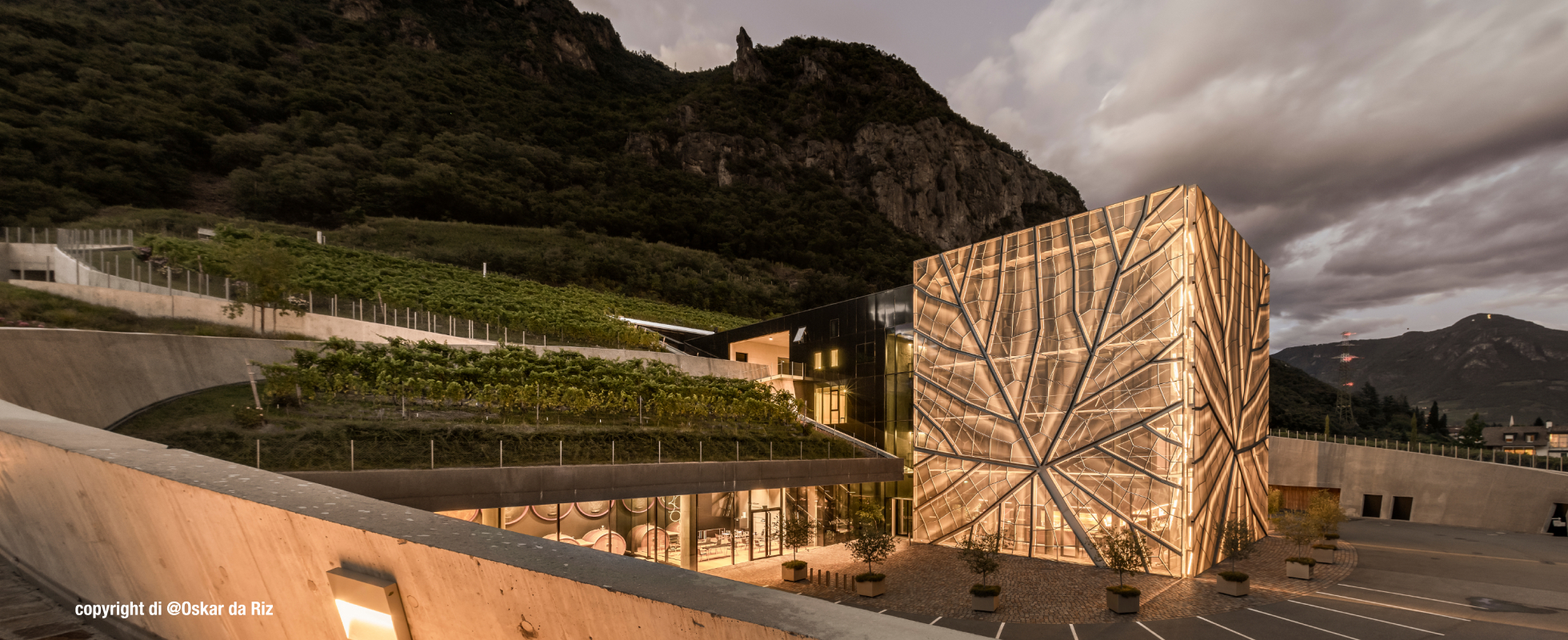 Jusqu’à 65 % de gravier en moins pour la protection des murs deu sous-sol de la cave Kellerei Bozen, à Bolzano, Italie