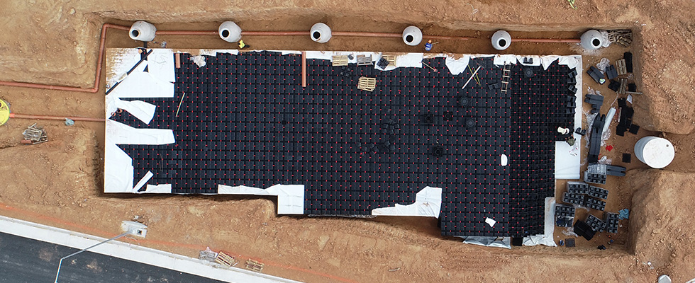 Système de filtration des eaux pluviales, Néa Potídea, Grèce