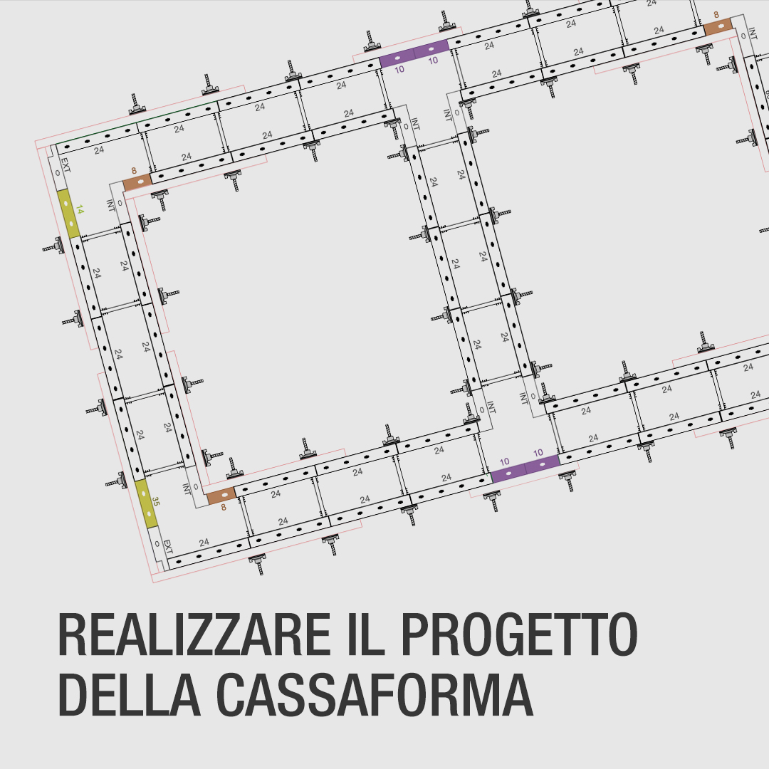 Realizza il progetto della cassaforma