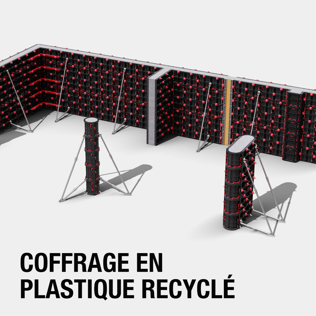 COFFRAGE EN PLASTIQUE RECYCLÉ