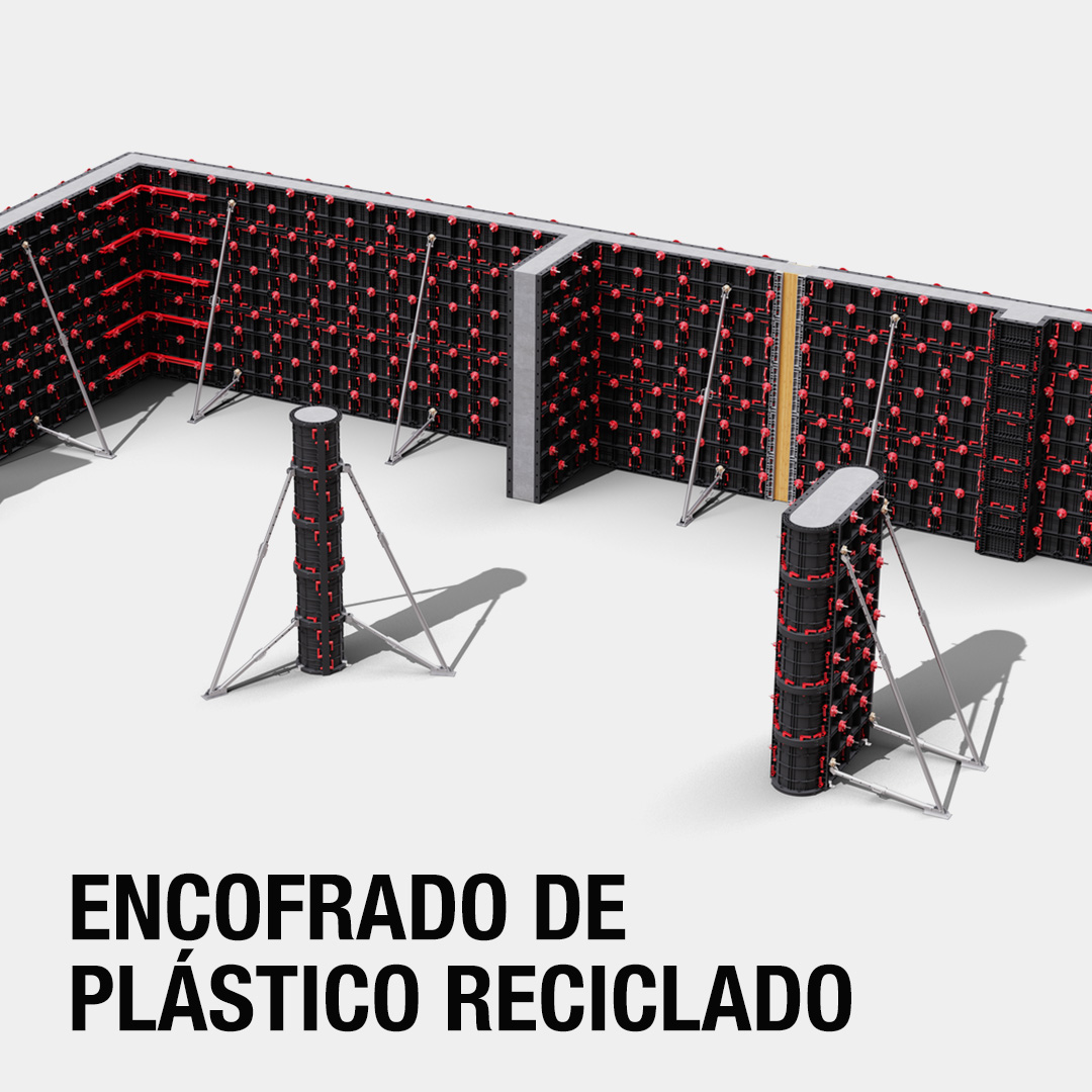 Encofrado de plástico reciclado