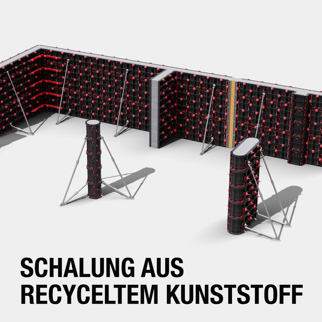 Schalung aus recyceltem Kunststoff