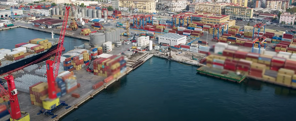 Port Quai in Naples, Italy