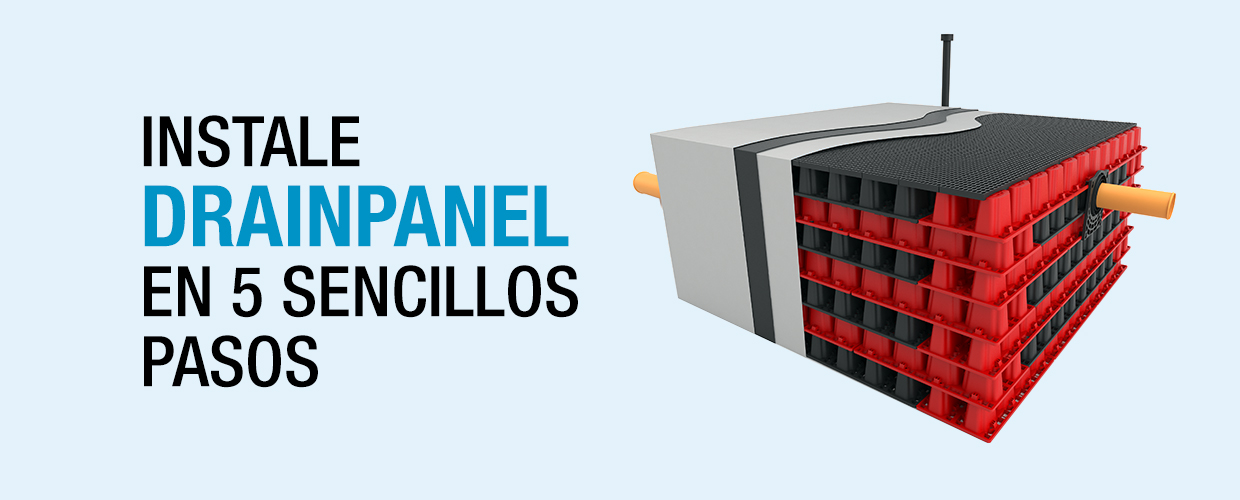 Instale Drainpanel en 5 sencillos pasos