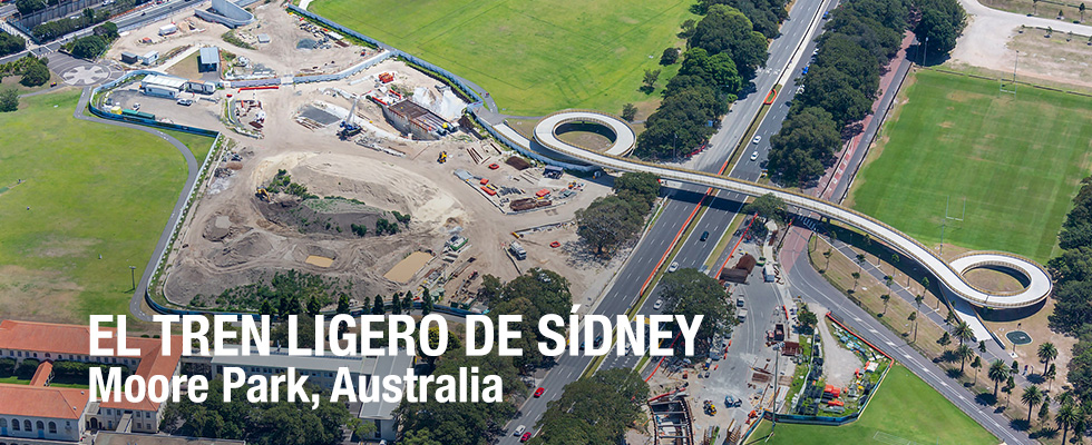 El Tren Ligero de Sídney, Moore Park, Australia