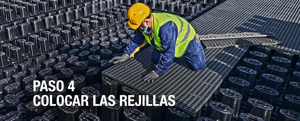 Paso 4 - Colocar las rejillas