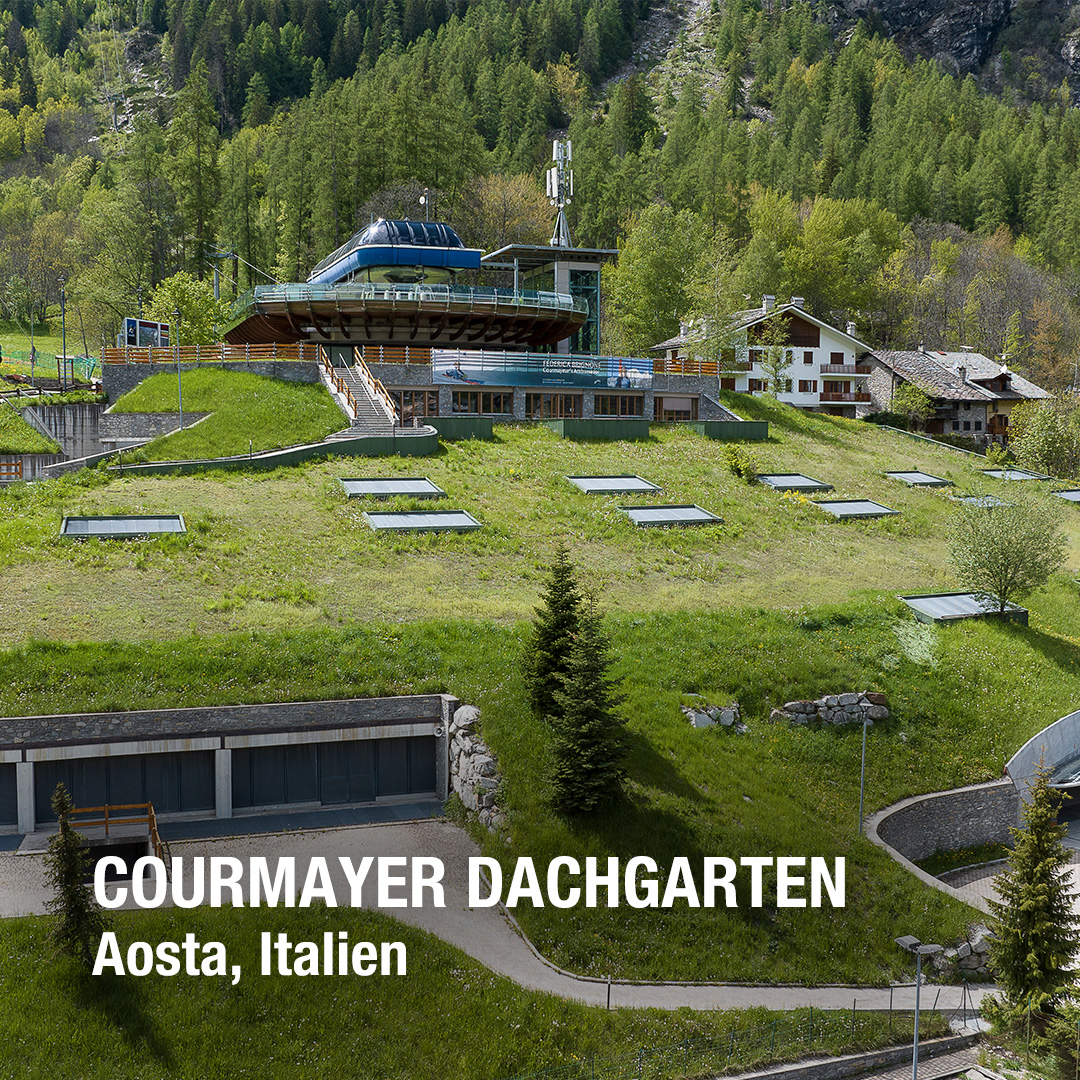 Courmayer Dachgarten, Aosta, Italien