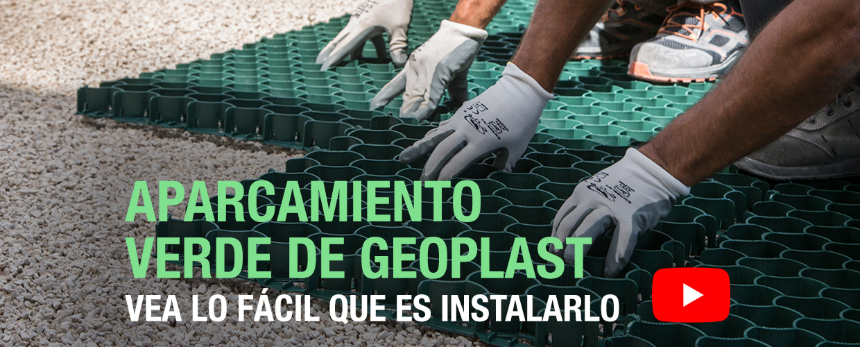 Aparcamiento verde de Geoplast vea lo fácil que es instalarlo