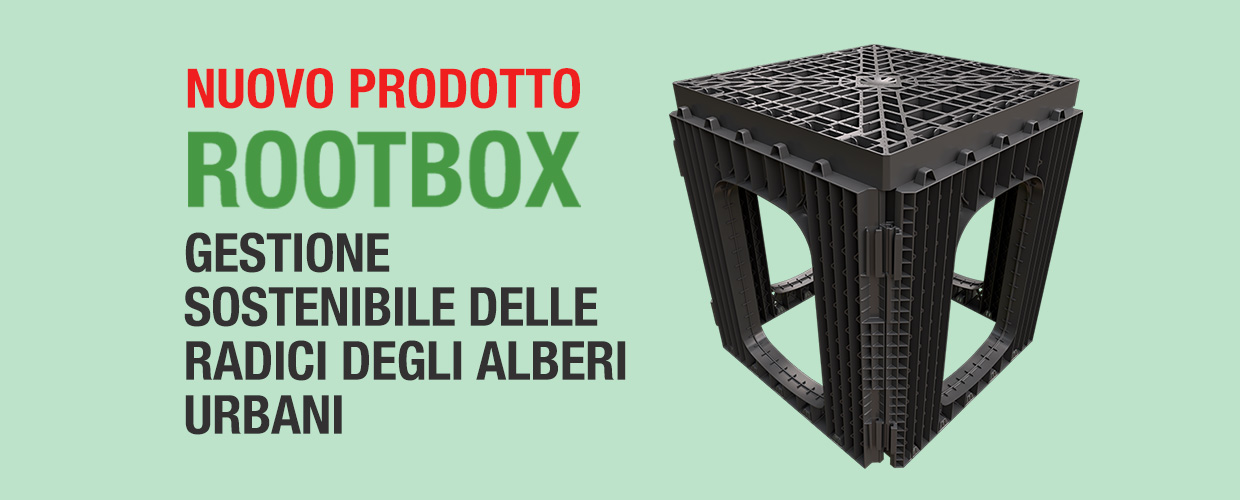 Nuovo prodotto - Rootbox - gestione sostenibile delle radici degli alberi urbani