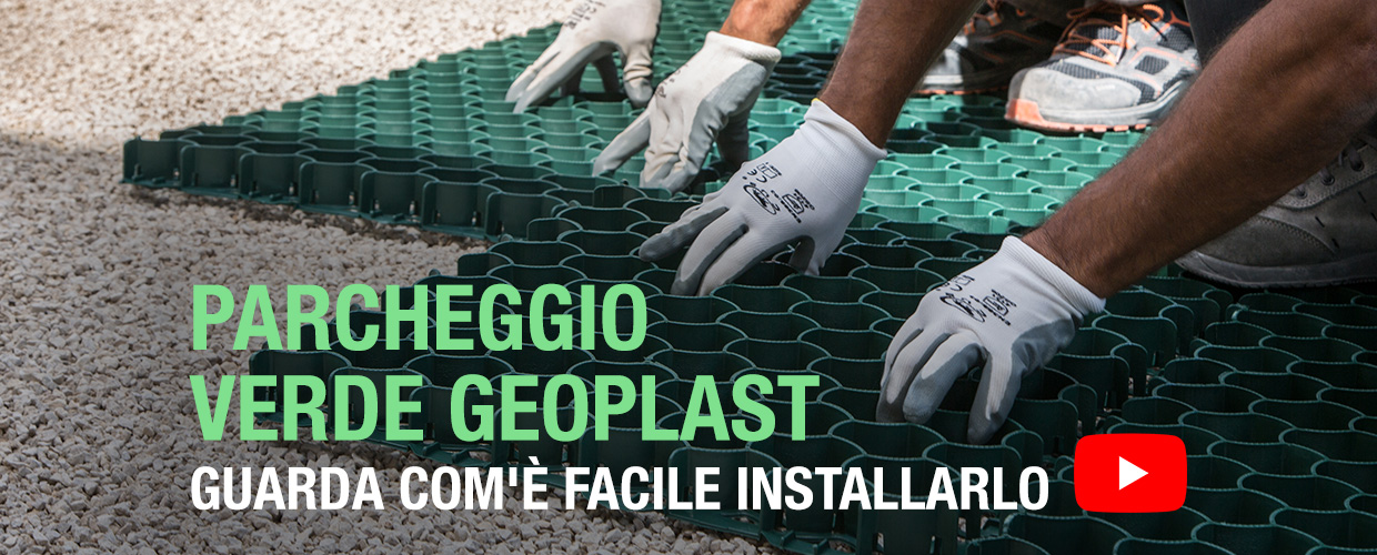 Parcheggio verde Geoplast guarda com'è facile installarlo