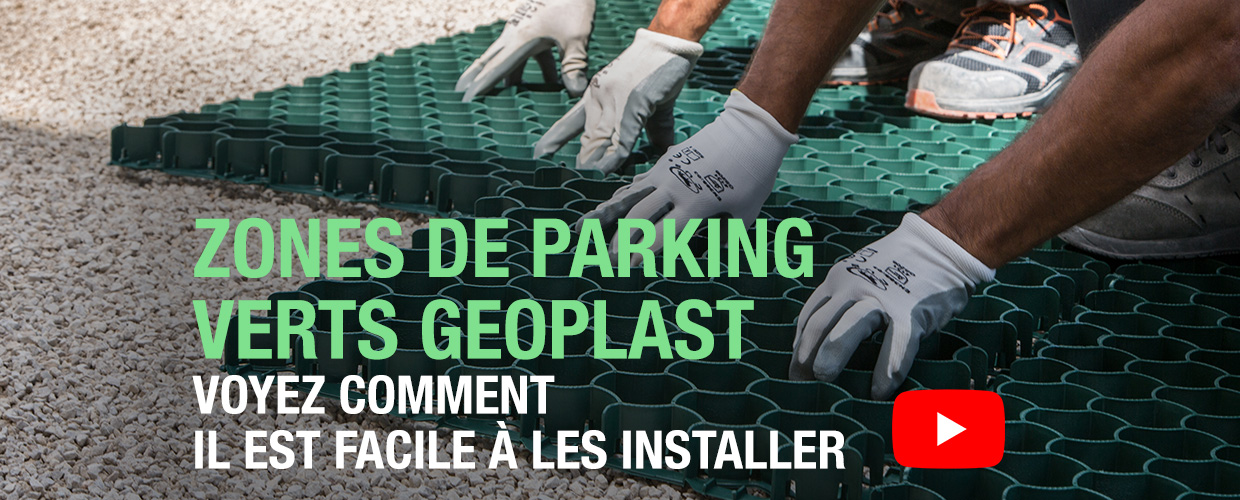 Zones de parking verts Geoplast